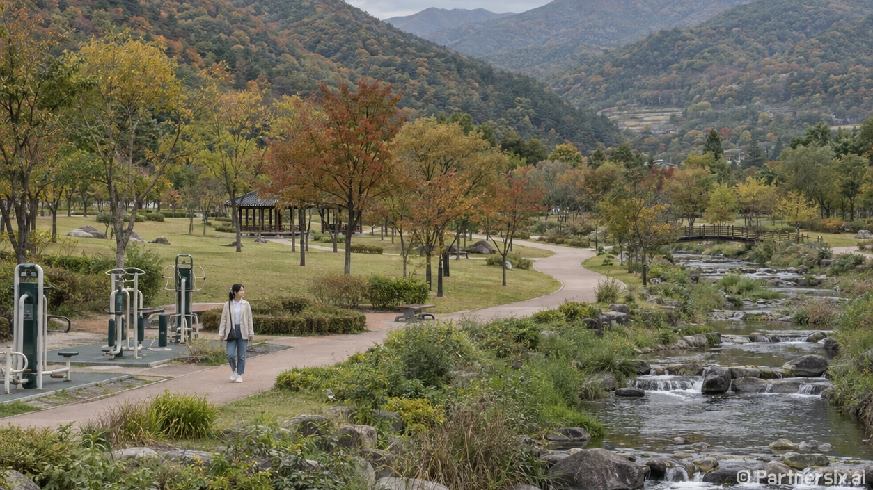 단장천 품은 산외체육공원