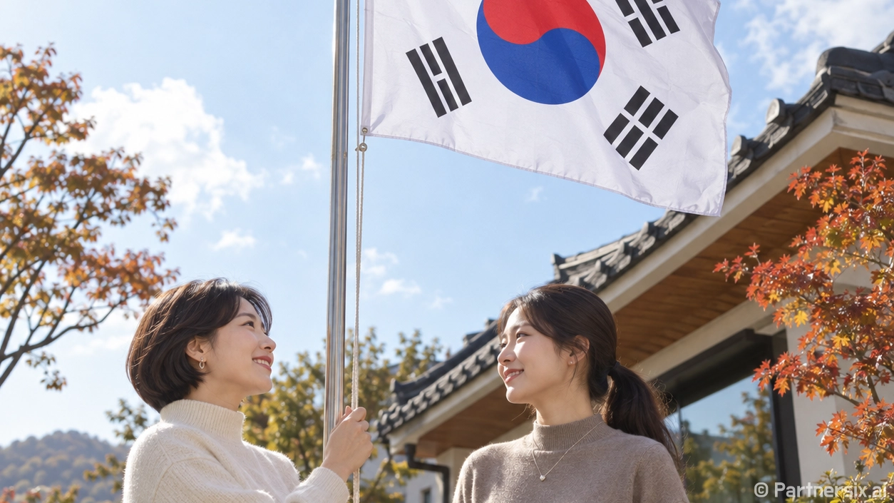 한글날 태극기 바르게 달기
