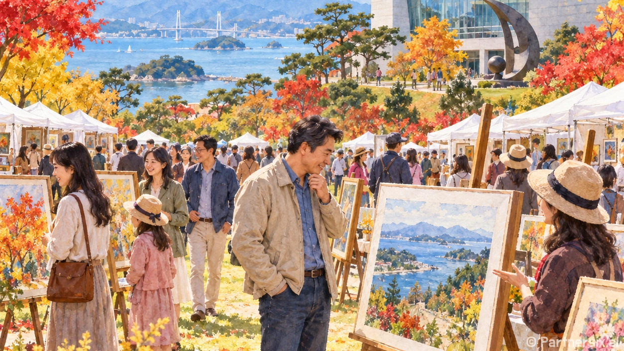 사천의 가을, 그림…