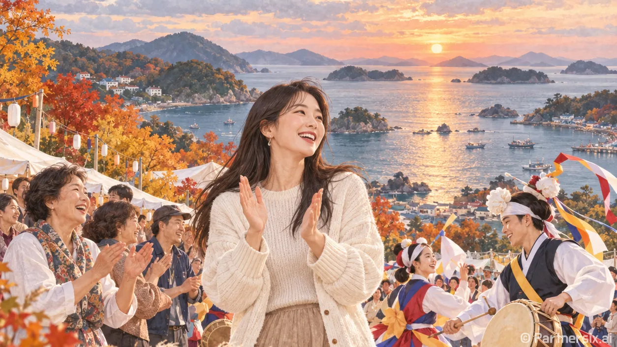 노을빛 물드는 산양의 하루
