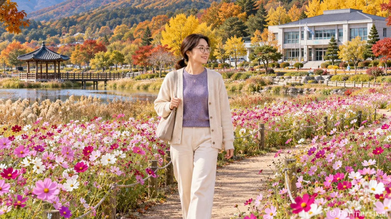 고성 가을꽃길 활짝