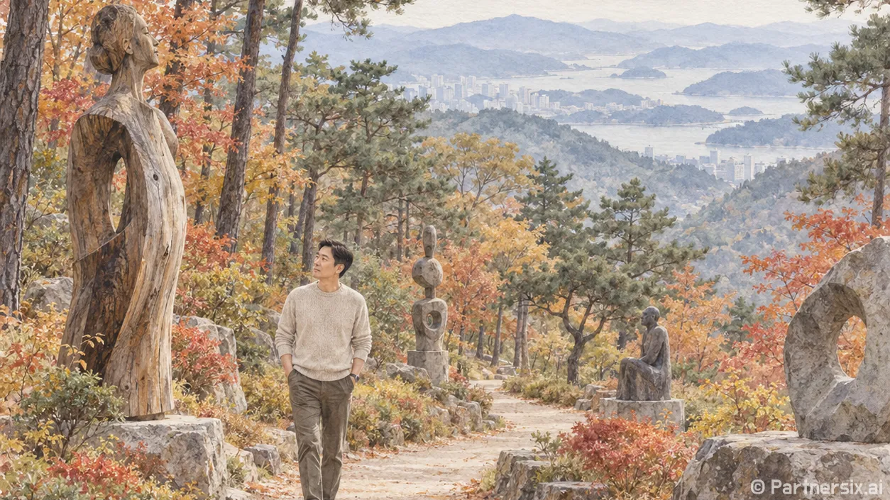 숲길에 숨은 조각 산책
