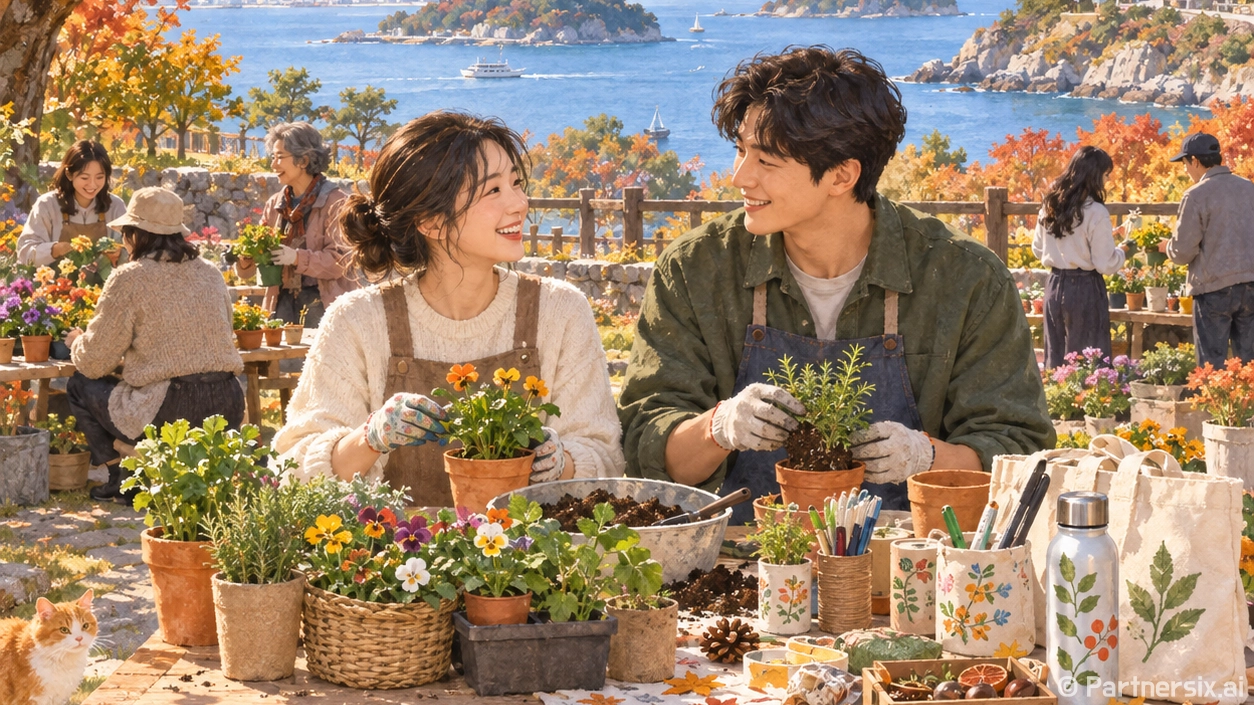통영에 나만의 초록을 심다