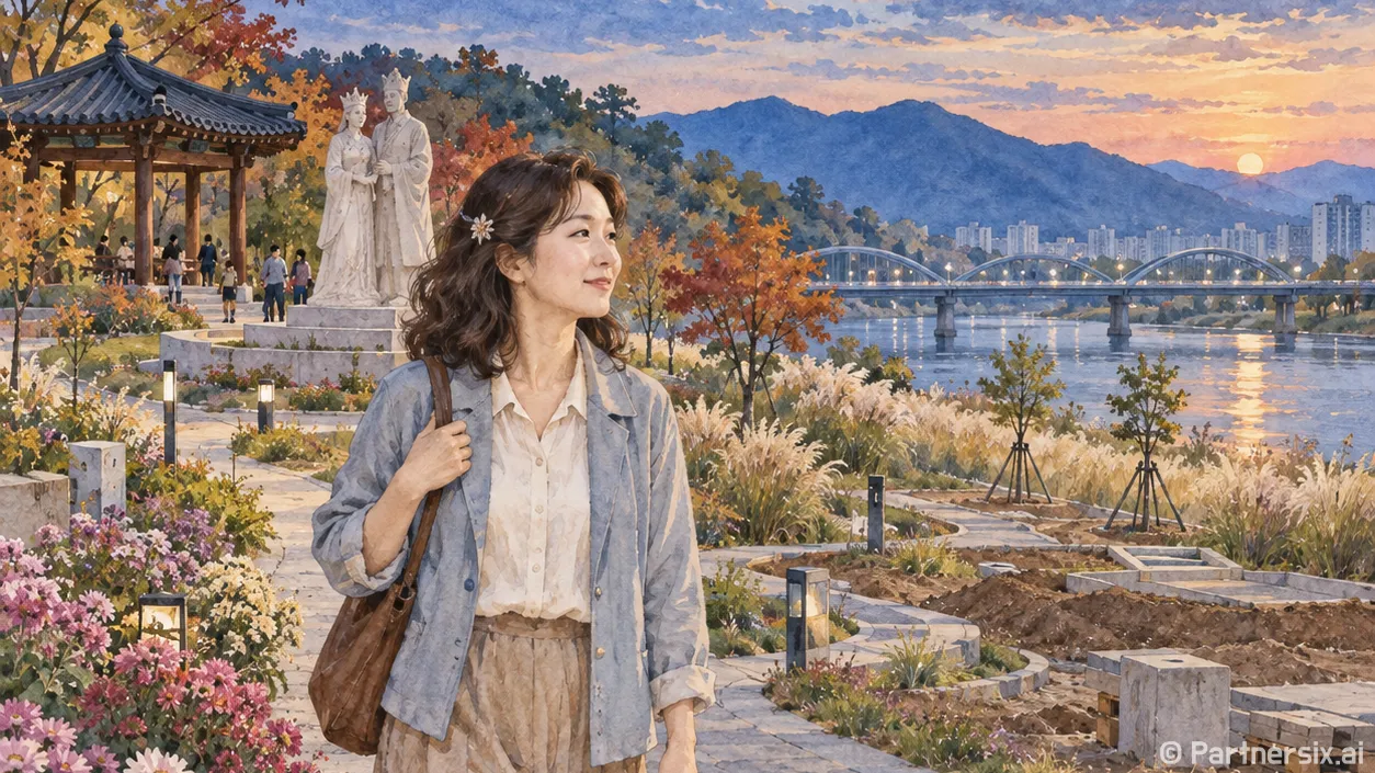허왕후공원 가을 산책