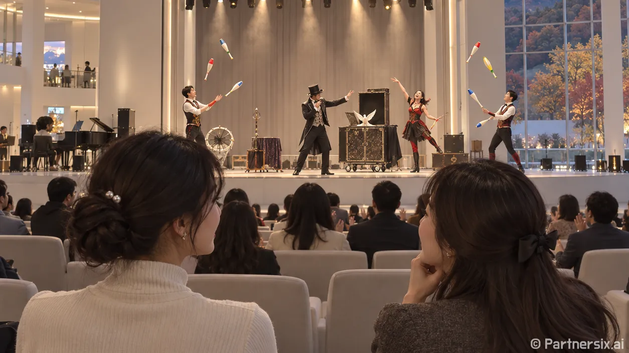 서커스와 마술의 특별한 밤