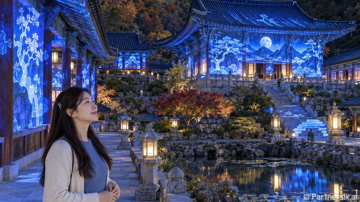 빛으로 깨어난 통도사