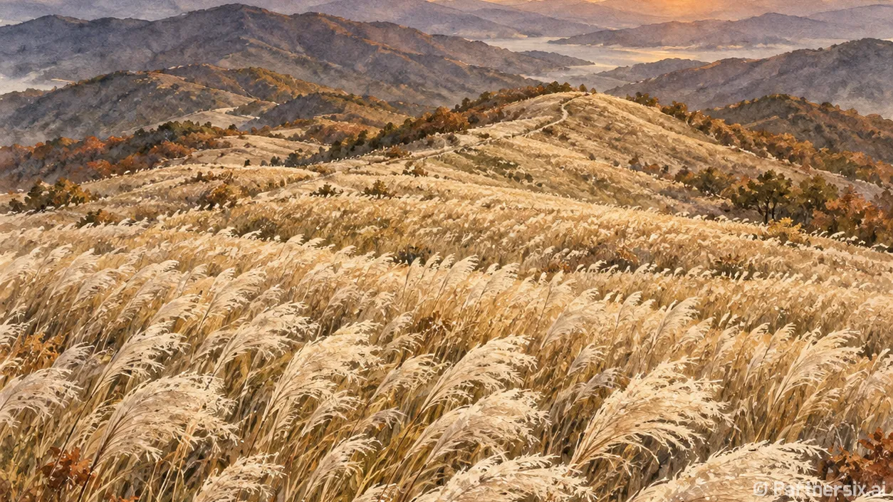 황매산 은빛 절정 온다