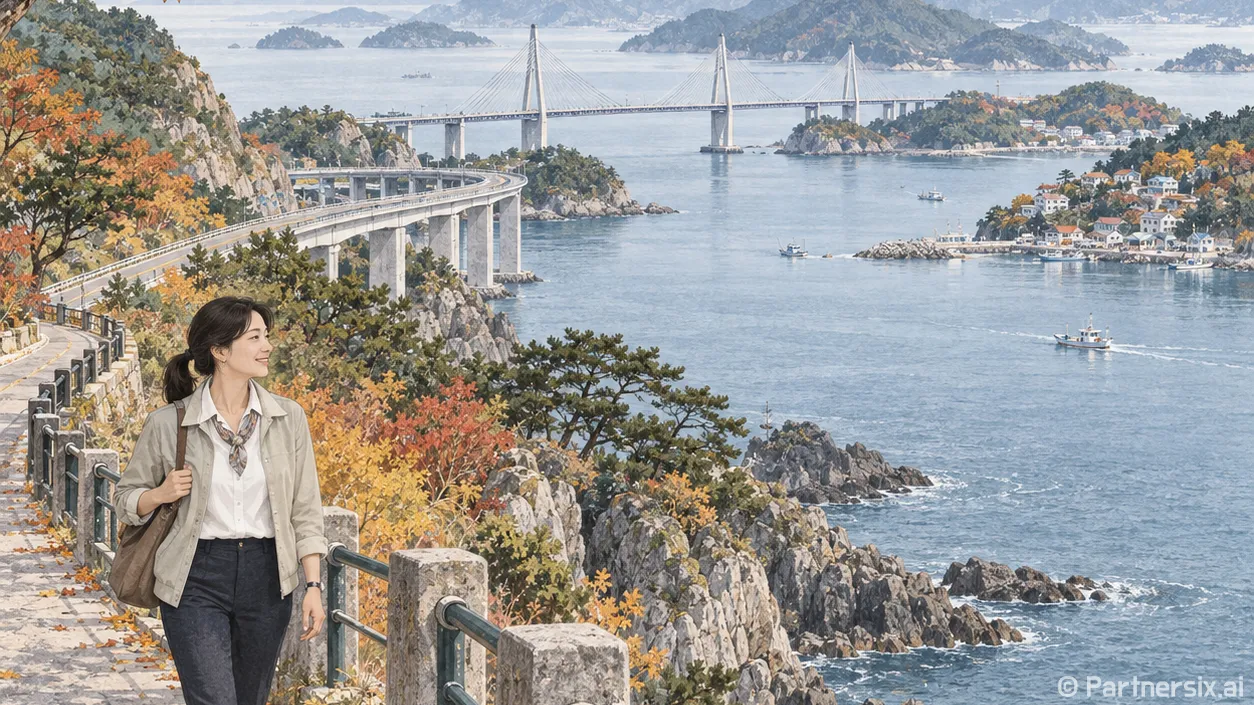 마창대교 품은 삼귀해안