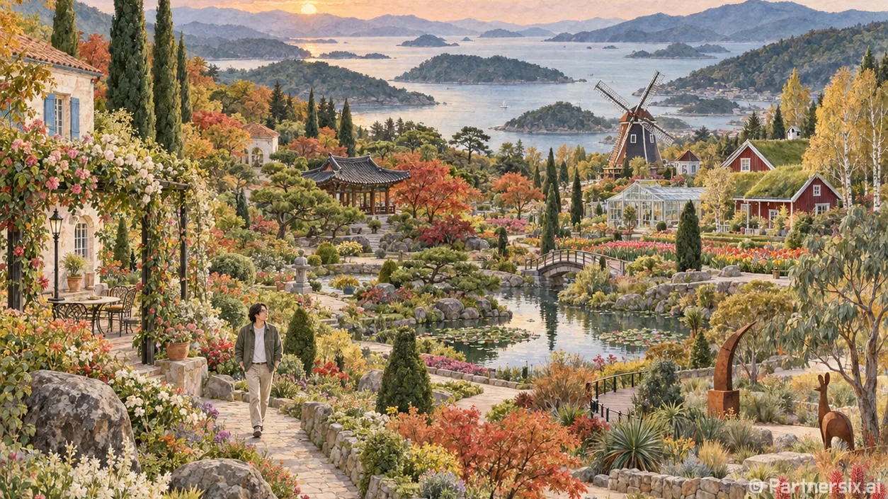 남해에 펼쳐진 세계정원