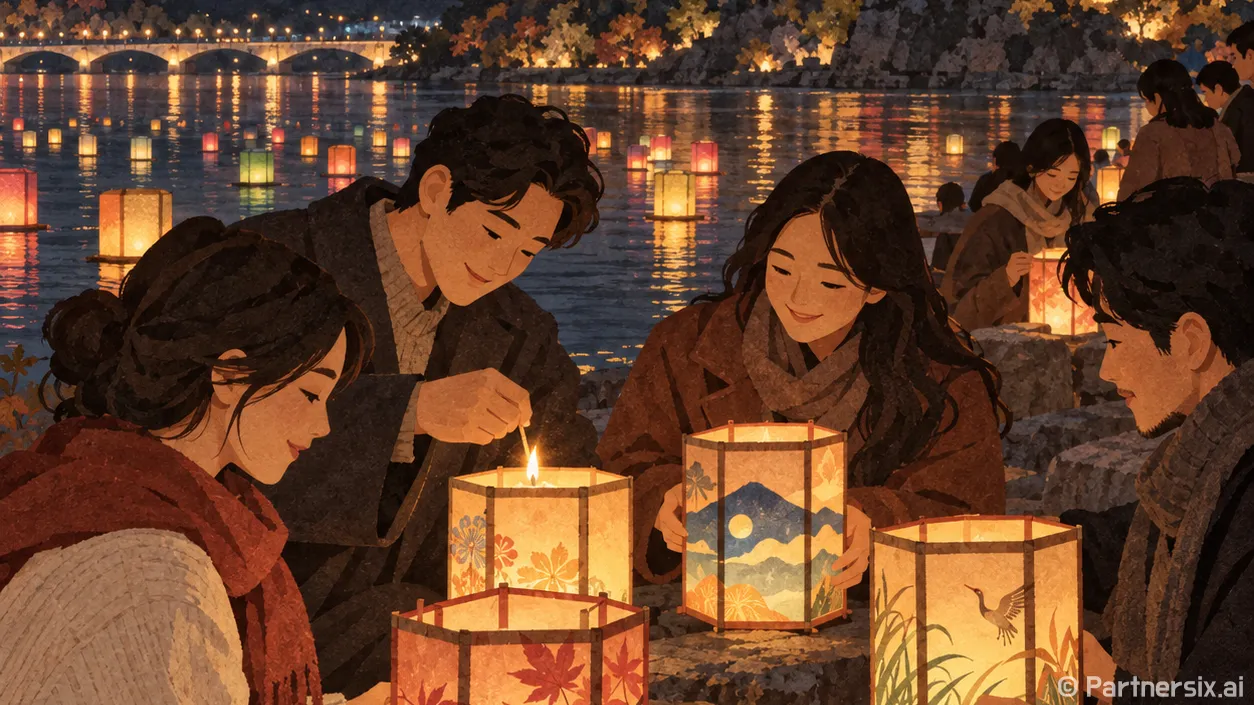 남강 밝히는 유등의 밤
