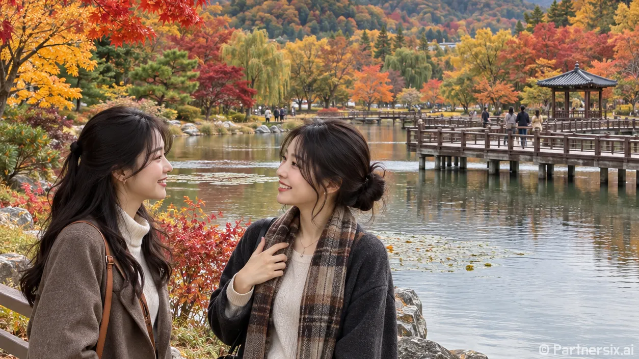 가을 연지못 한 바퀴