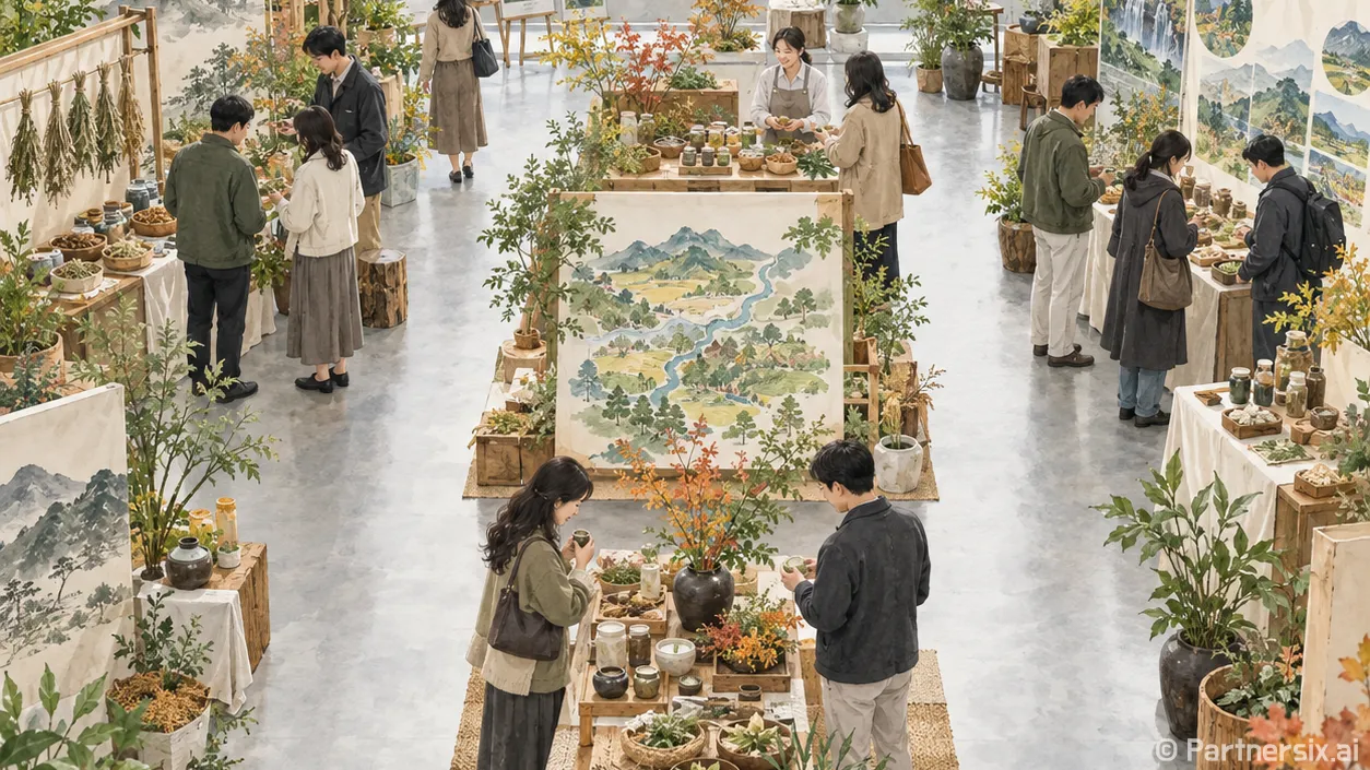 북촌에 펼쳐진 산청 한 바퀴