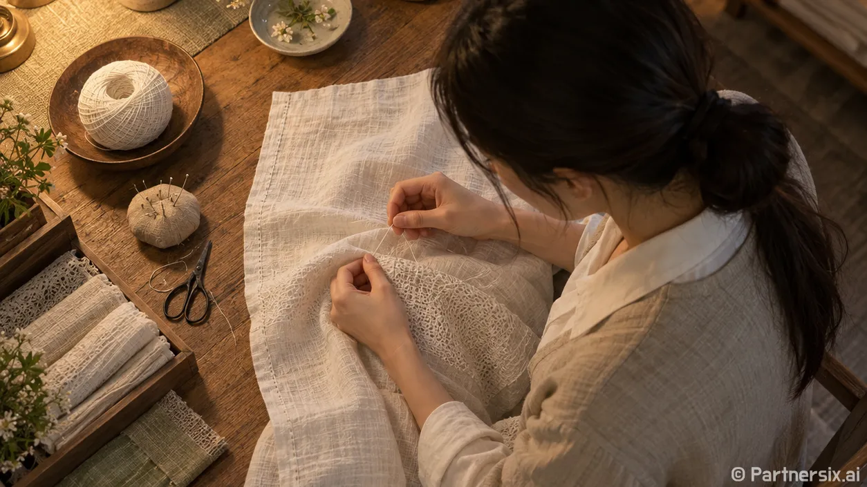 한땀마다 피어나는 …