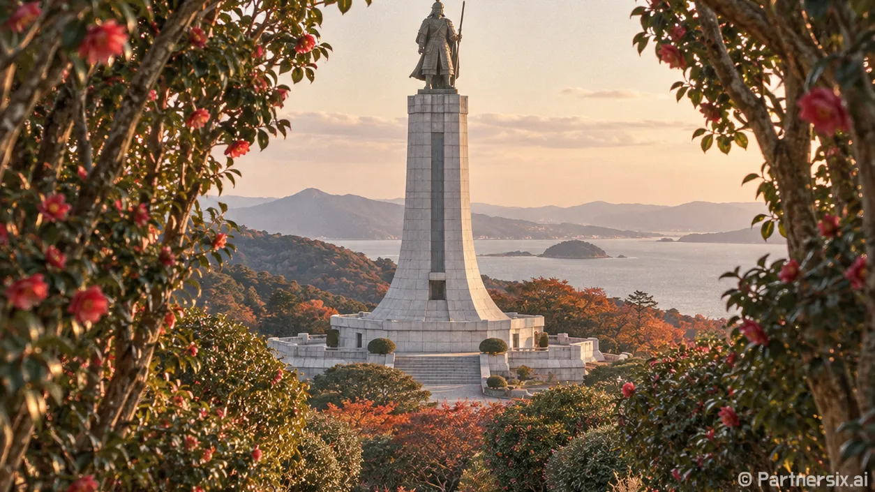 통영 한산도 문어포마을과 한산대첩기념비