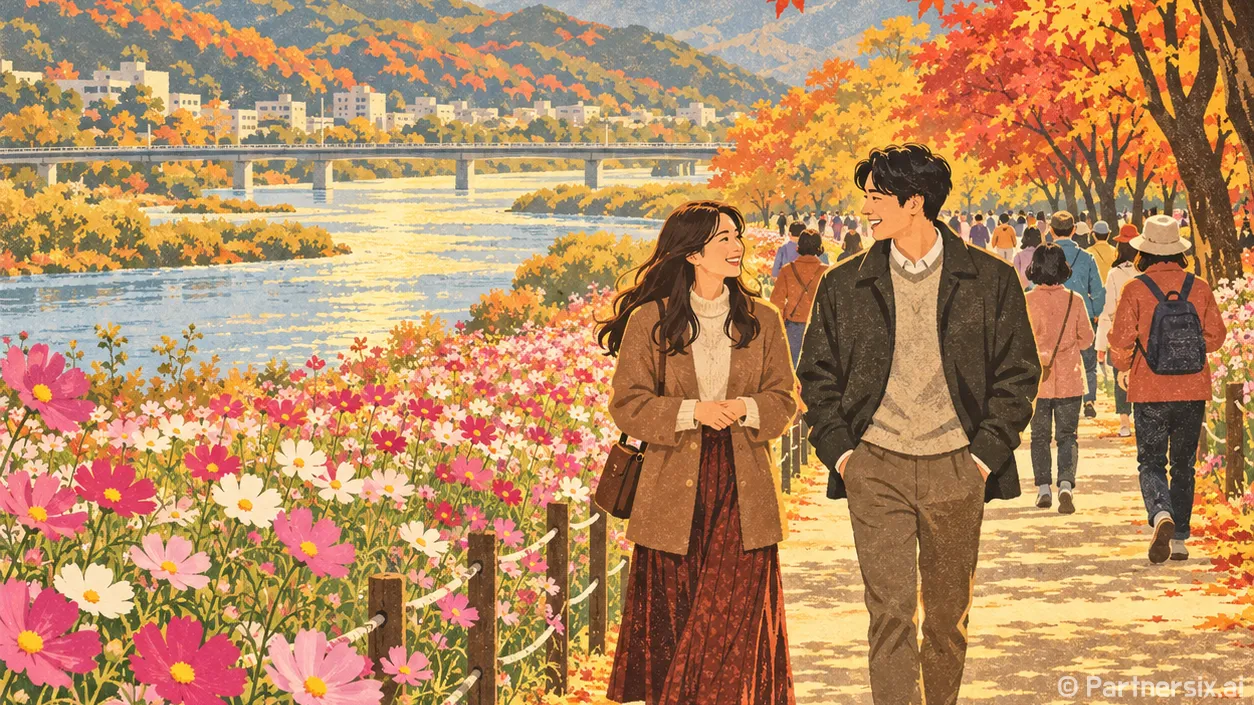 가을 꽃길 따라 걷는 밀양강 가우라꽃길 걷기대회