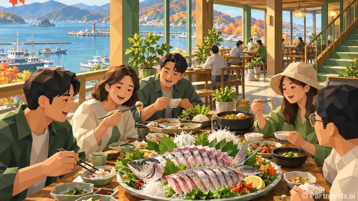 노량항 가을전어 한상
