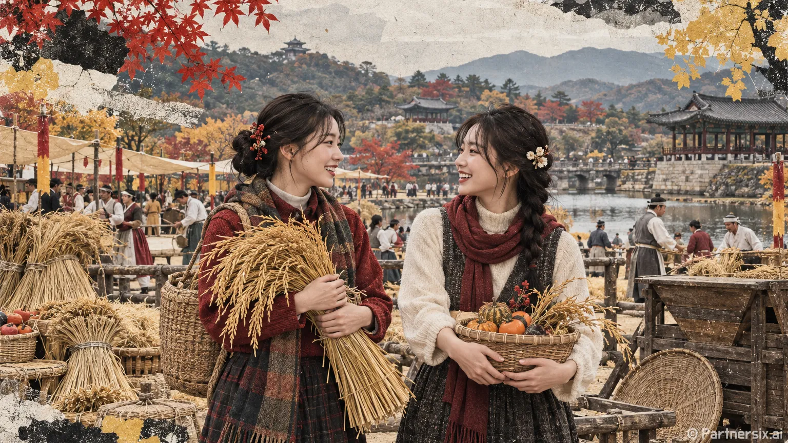수산제에 피는 가을 풍요