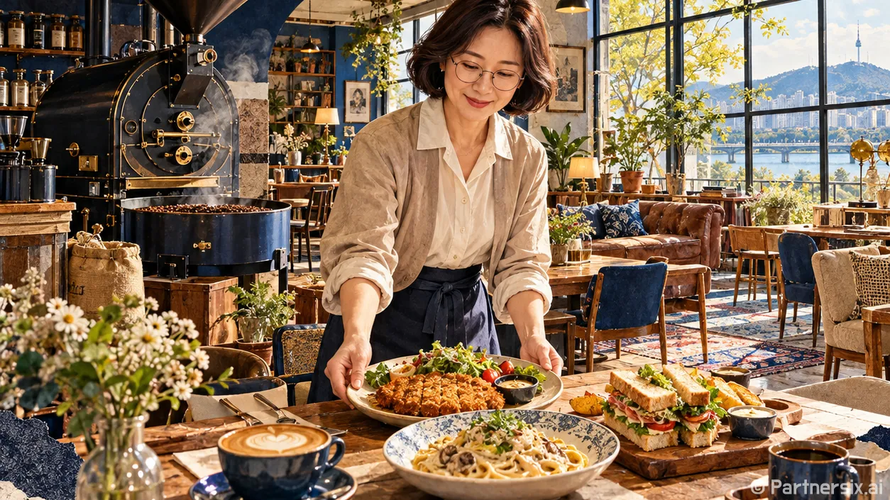 합천 돈까스와 브런치 한상