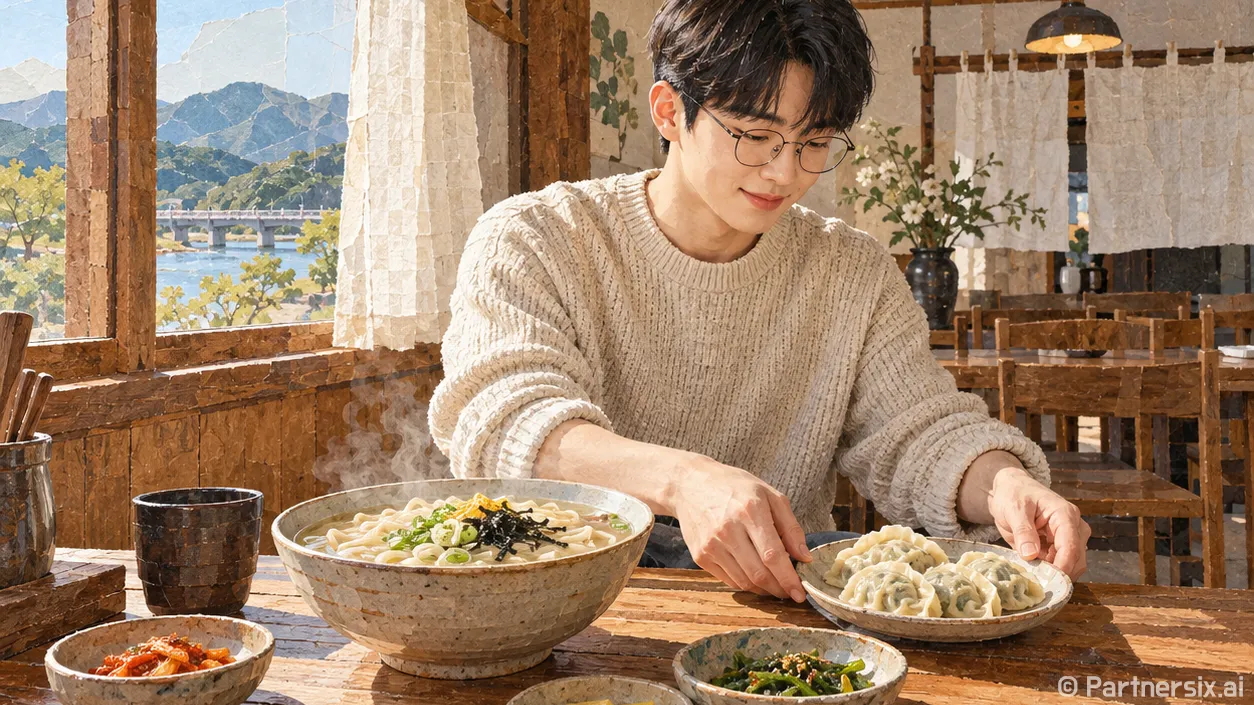 합천 손칼국수 한상