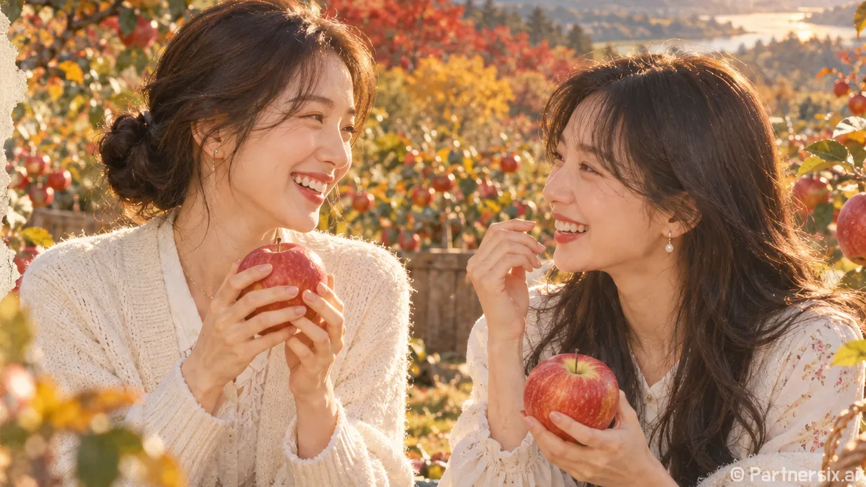 수동사과 향긋한 가을
