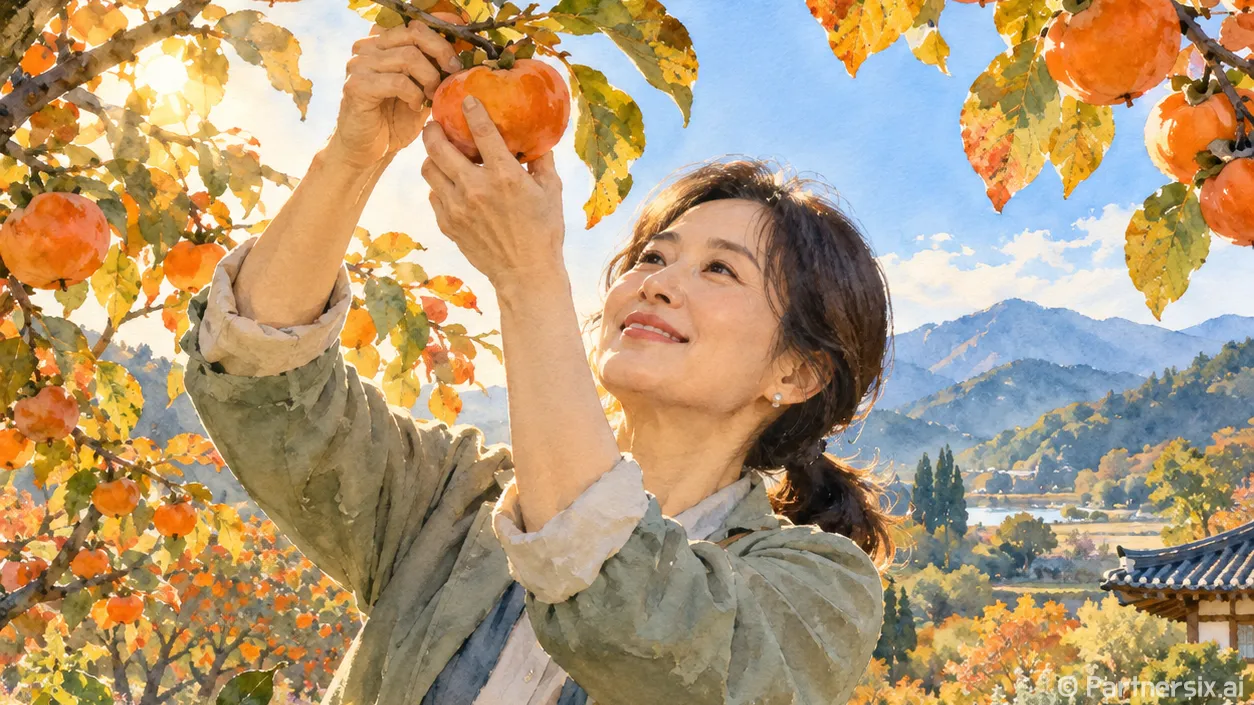 밀양 단감밭 가을체험