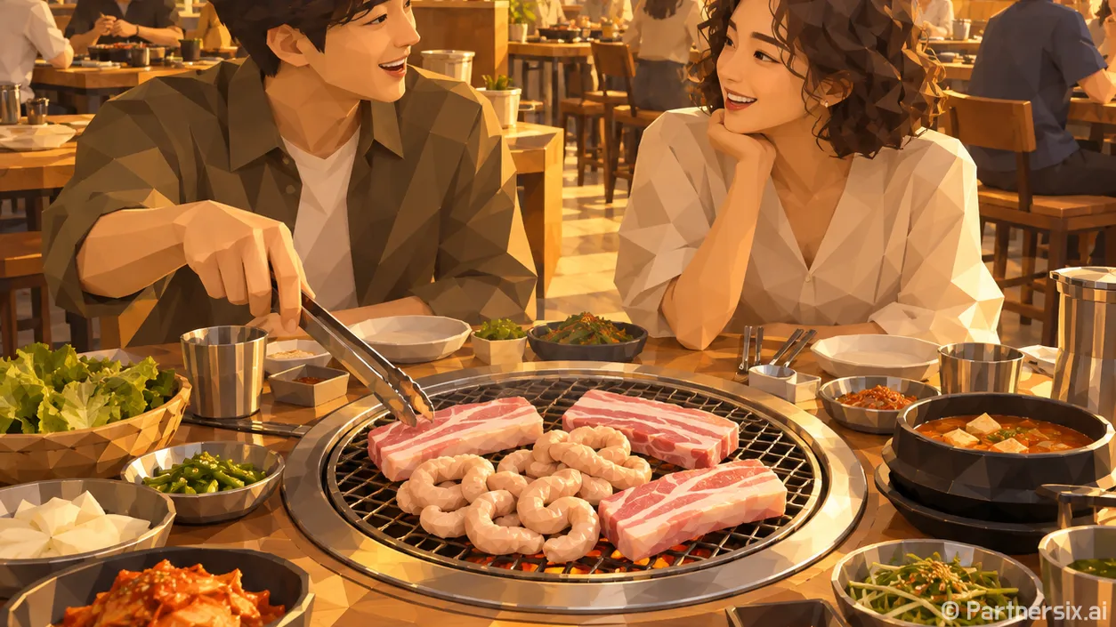 의령 불막열삼 고기 한상
