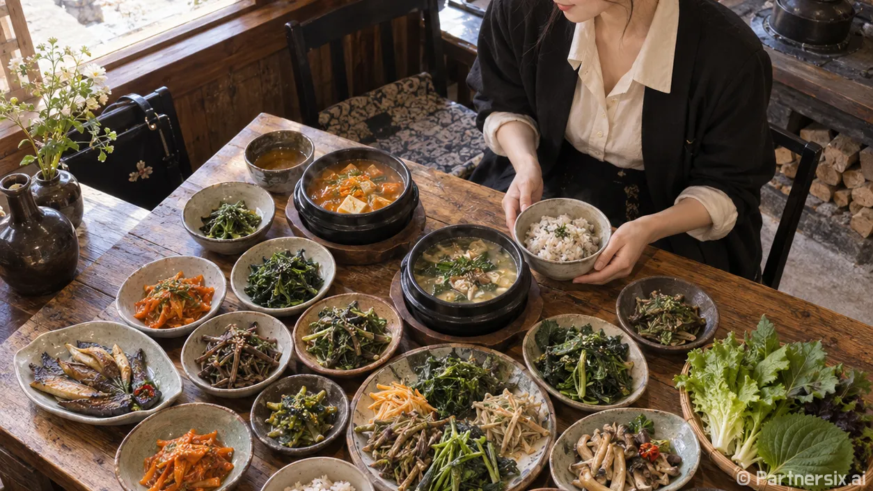 해인사 앞 50년 산채 한상