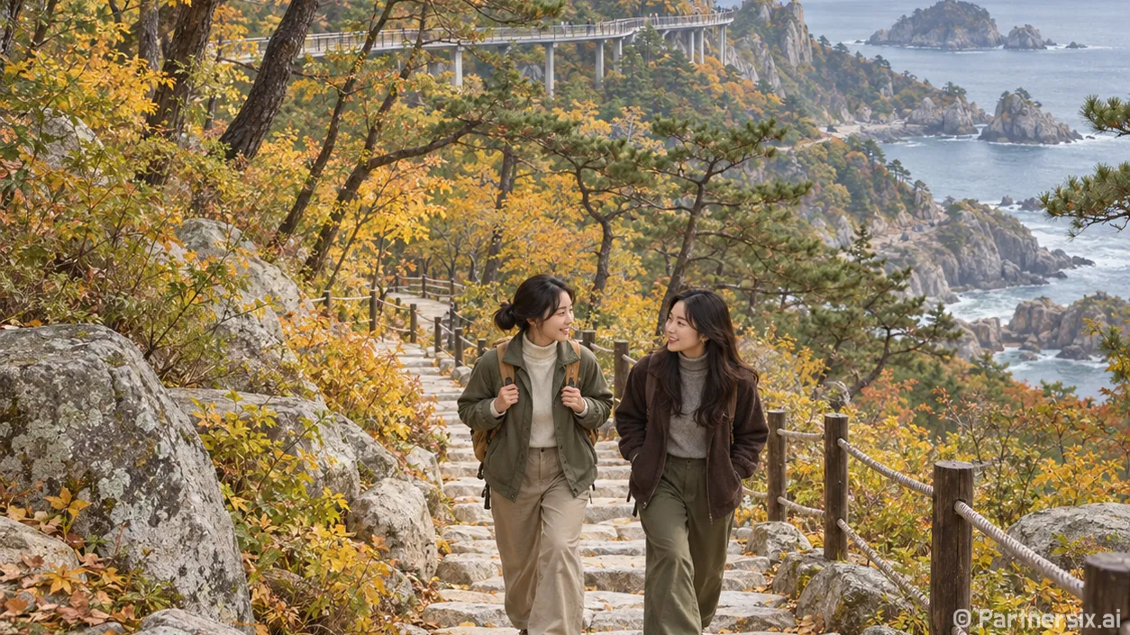 숲길 끝에 펼쳐진 …