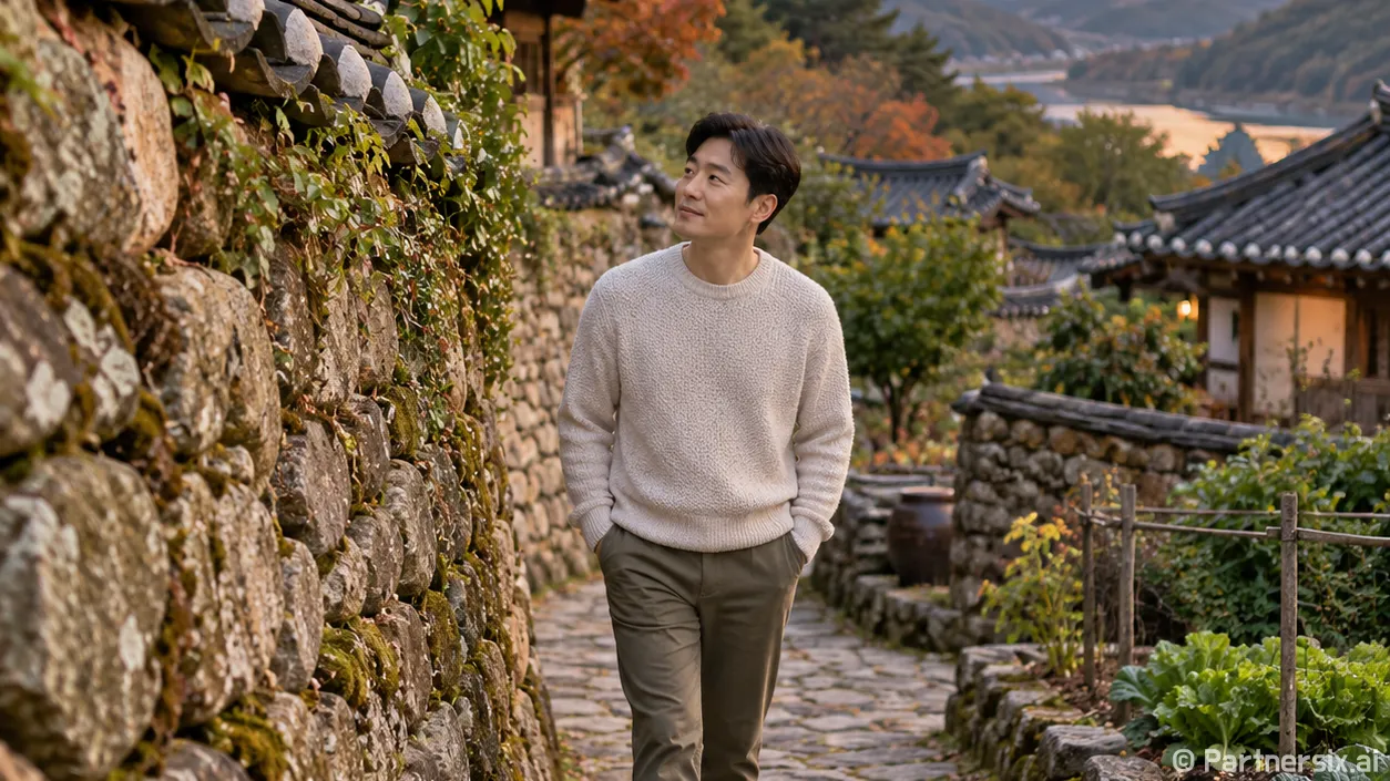 돌담 따라 느릿느릿 북천