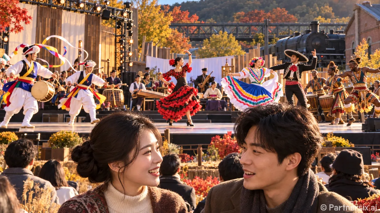 옛 진주역에 모인 세계의 춤