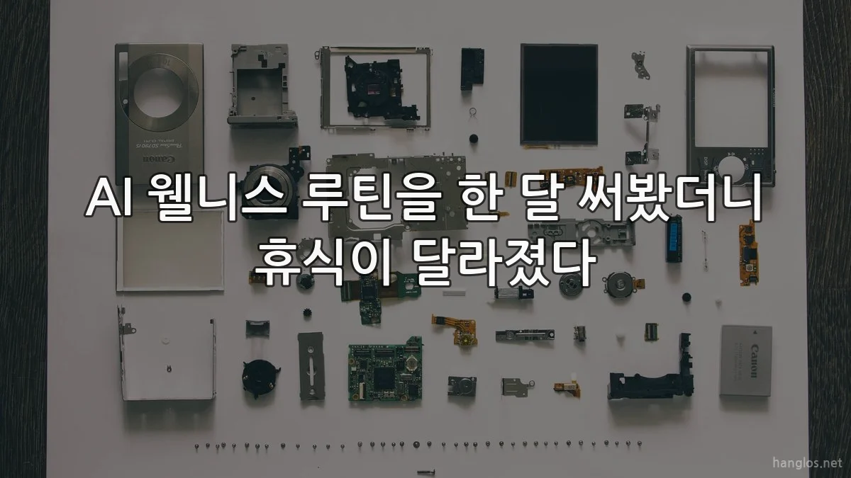 AI 웰니스 루틴을 한 달 써봤더니 휴식이 달라졌다