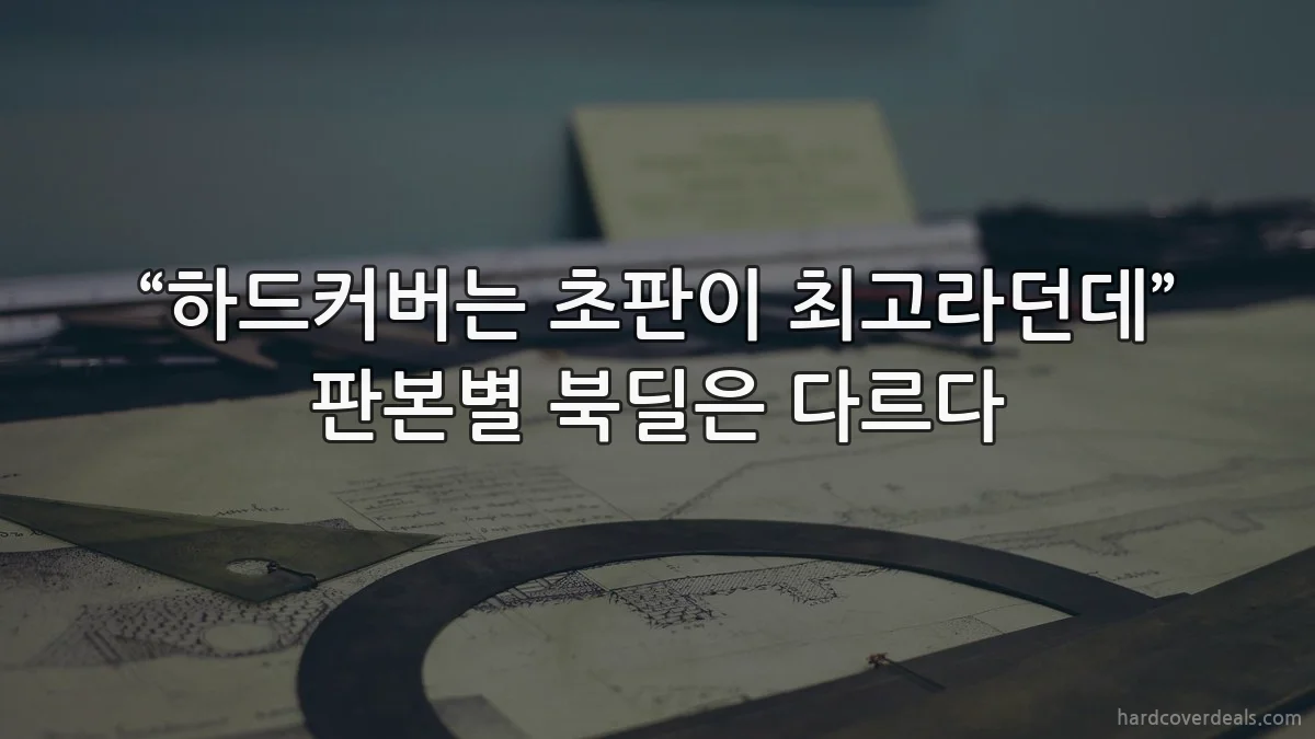 “하드커버는 초판이 최고라던데” 판본별 북딜은 다르다