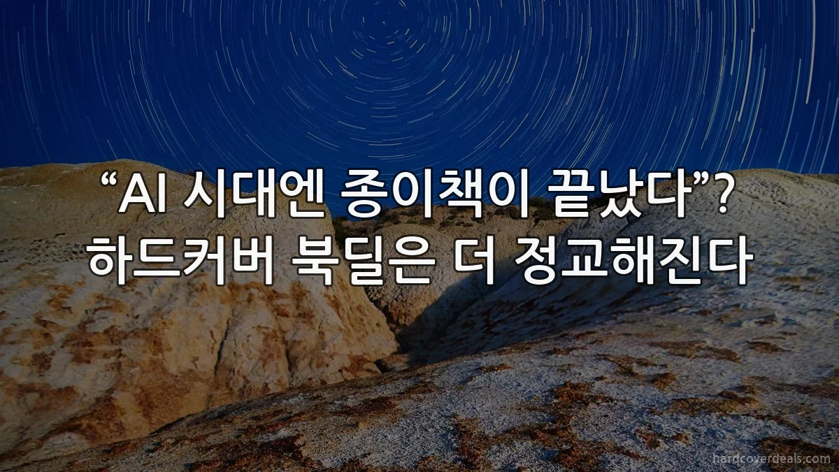 “AI 시대엔 종이책이 끝났다”? 하드커버 북딜은 더 정교해진다