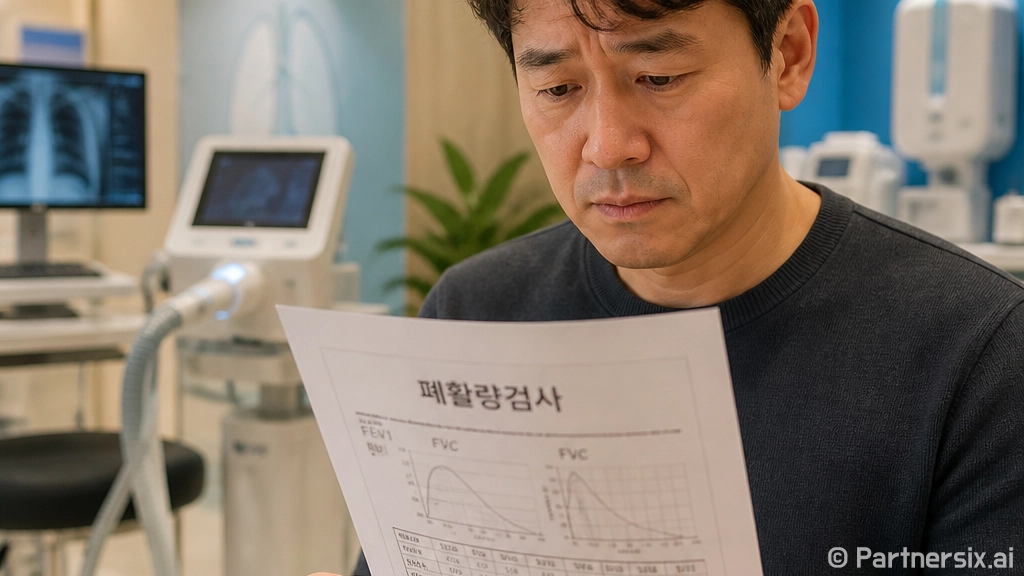 폐활량검사에서 수치…