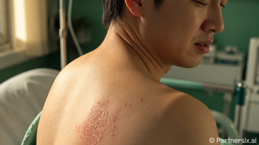 등이 따끔거리고 아픈데 대상포진 초기증상일까요?