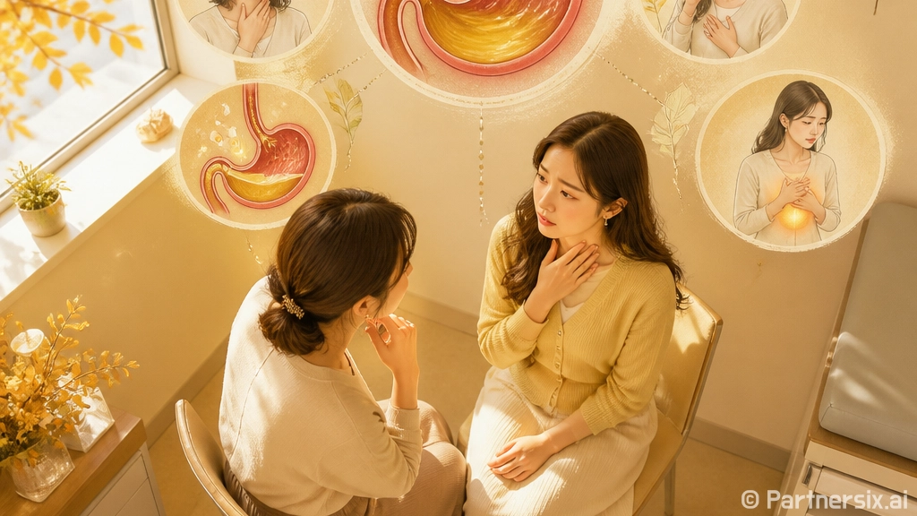 역류성식도염 증상인데 숨이 답답하고 기침까지 나시나요?