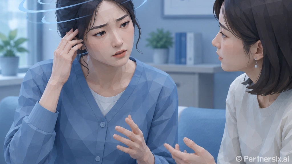 고개 돌릴 때 빙글…