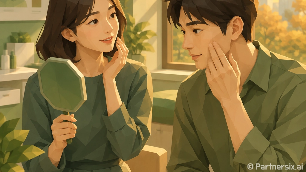 퍼컬 자가진단만 했는데 얼굴색이 이상해 보이시나요?