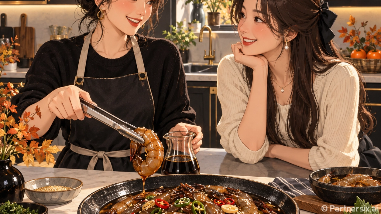 간장새우장 만들기,…