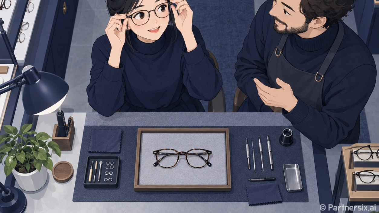 안경공방에서 맞춘 …