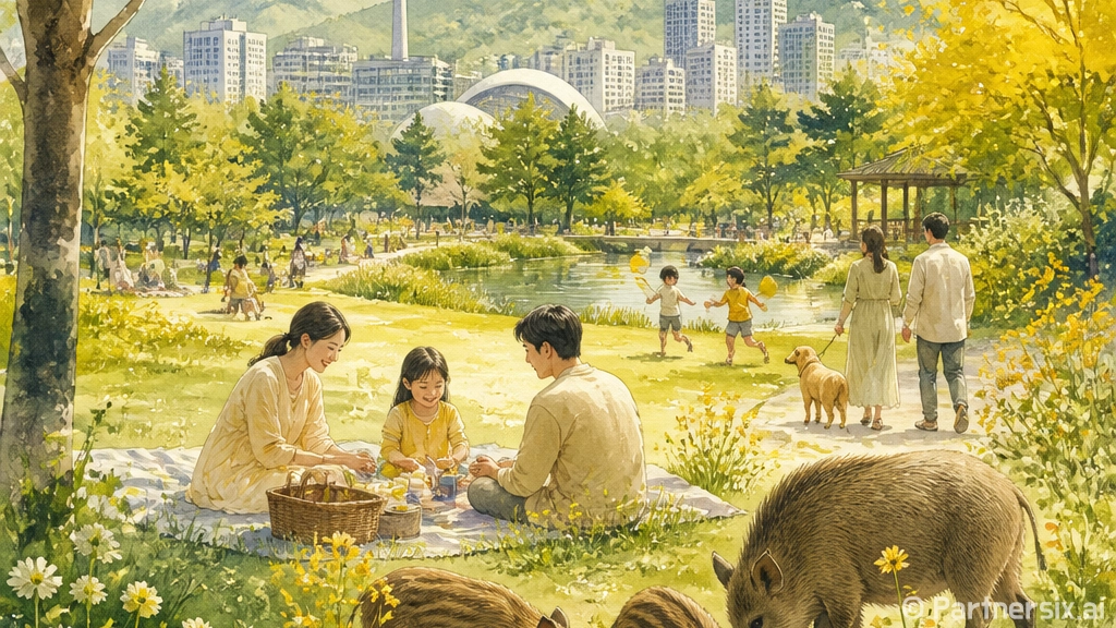 대전 멧돼지 마주쳤을 때 침착하게 대처하는 방법