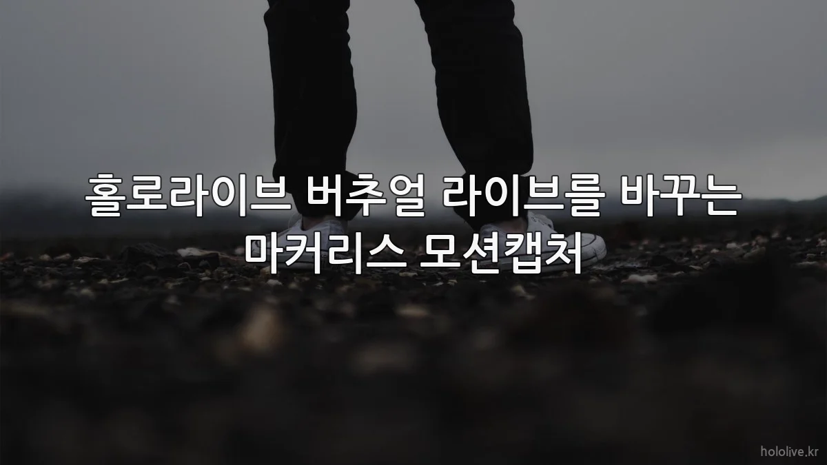 홀로라이브 버추얼 라이브를 바꾸는 마커리스 모션캡처