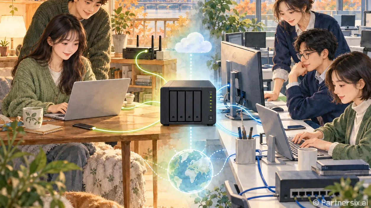 nas서버 접속방법 집과 밖에서 다르게 설정하는 방법
