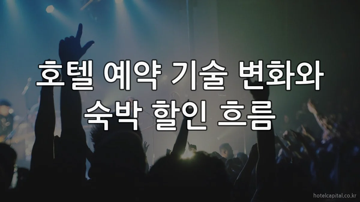호텔 예약 기술 변화와 숙박 할인 흐름