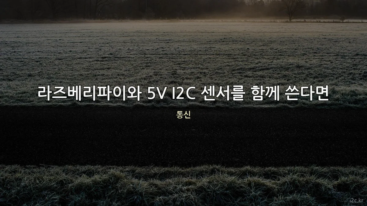 라즈베리파이와 5V I2C 센서를 함께 쓴다면