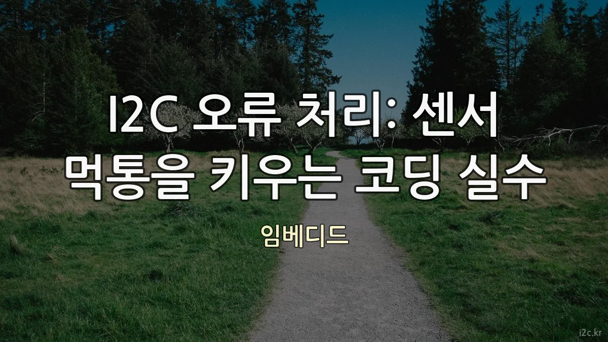 I2C 오류 처리: 센서 먹통을 키우는 코딩 실수