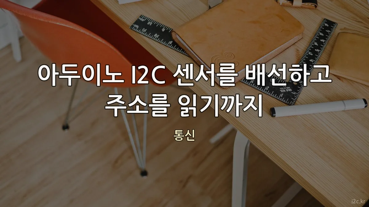 아두이노 I2C 센서를 배선하고 주소를 읽기까지