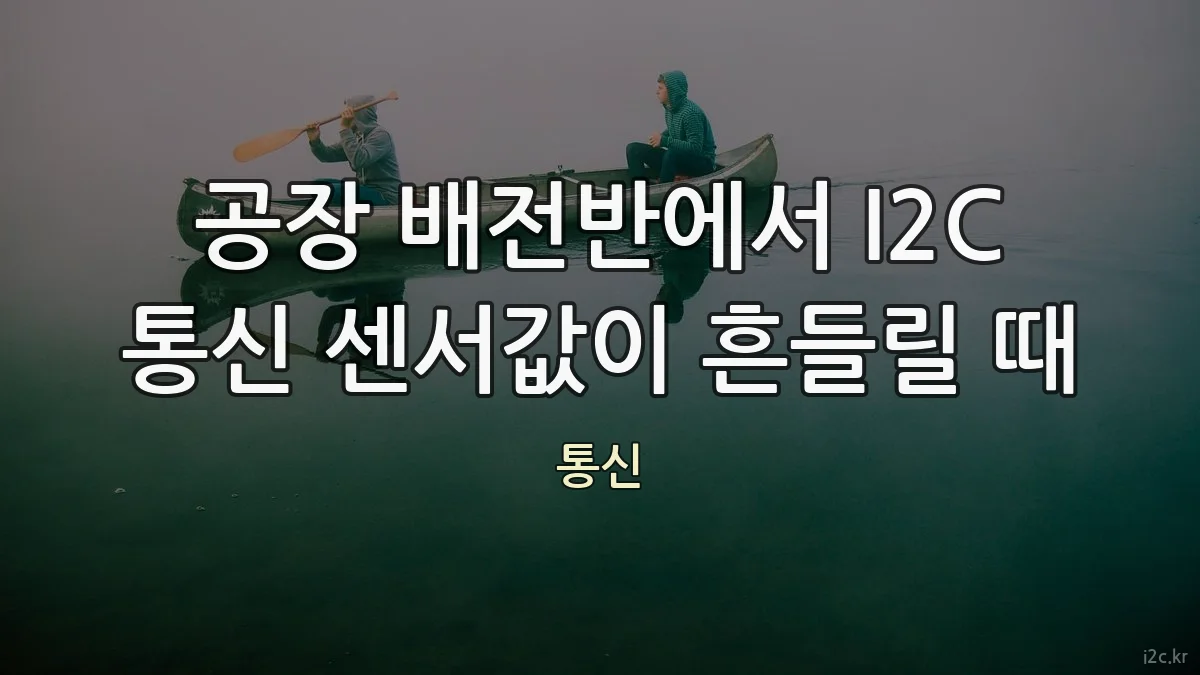 공장 배전반에서 I2C 통신 센서값이 흔들릴 때