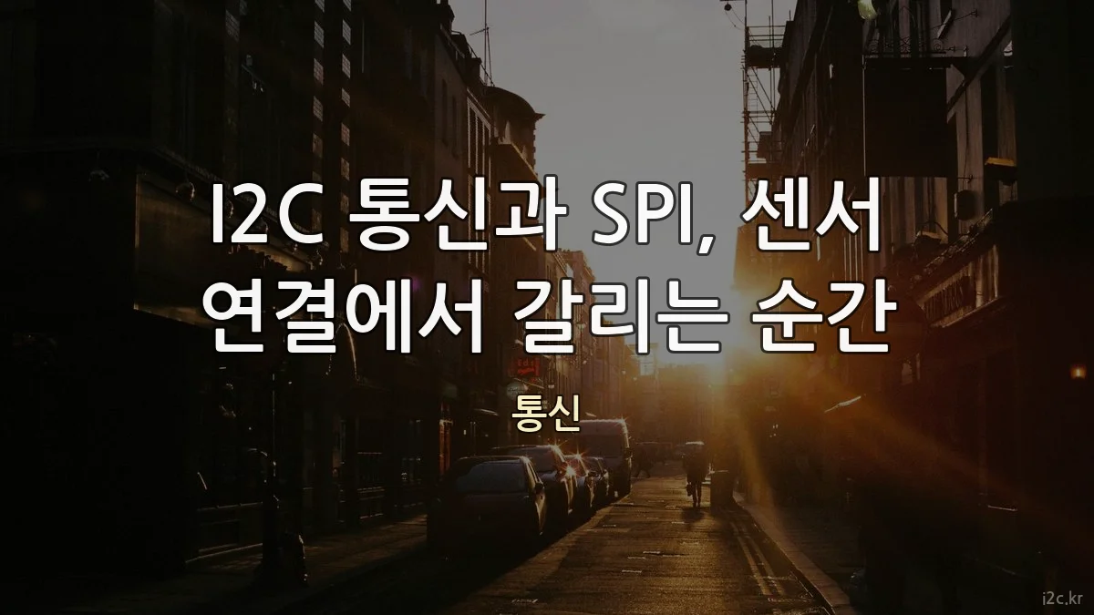 I2C 통신과 SPI, 센서 연결에서 갈리는 순간