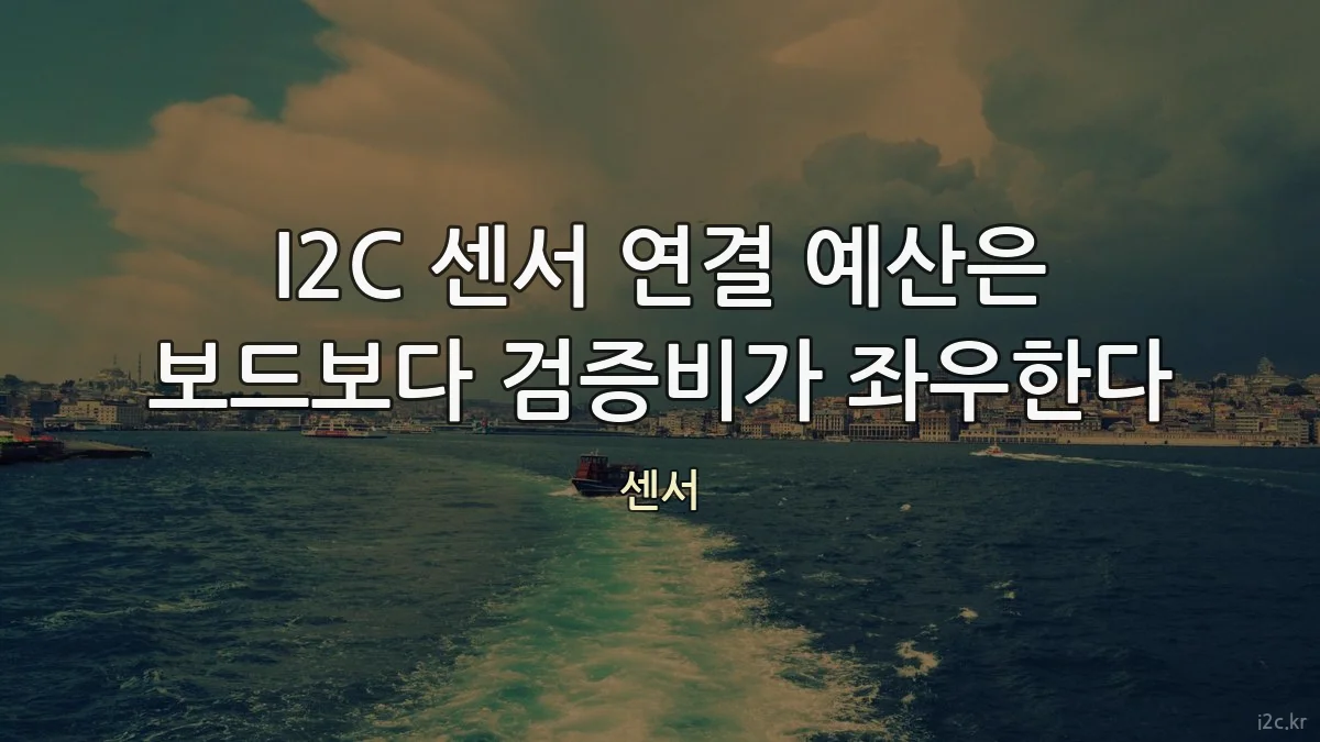 I2C 센서 연결 예산은 보드보다 검증비가 좌우한다